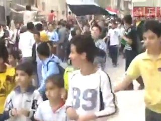 درعا مظاهرة طلاب وتلاميذ المدارس 20-4-2011