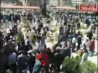 تشييع الشهداء دمشق جوبر 23-4-2011
