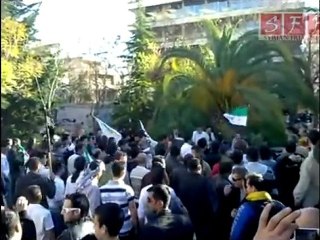 مظاهرات الجالية السورية في اليونان ضد النظام 22-4-2011