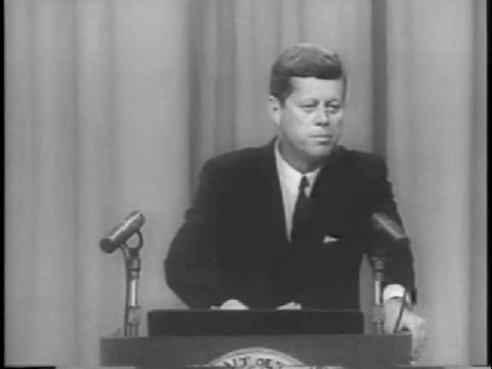 1962: JFKennedy speaks about the Telstar Satellite program, See the 1st Image sent to a satellite from Earth