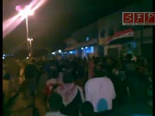 غباغب من محافظة درعا تنادي بالحرية 24-4-2011