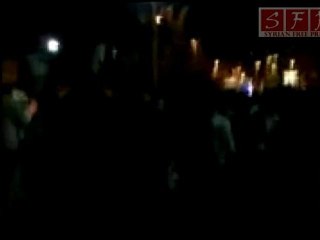 الزبداني تخرج لنصرة اهل درعا وبانياس 26-4-2011