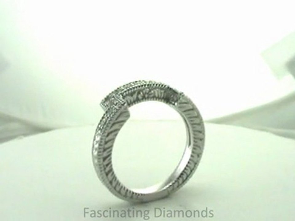 FDENS1244B     Round Cut Diamond Anniversary Band With Round Cut Side Diamonds In Pave Setting