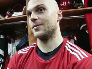 Андре Бенуа после игры с к.Новокузнецк 18.11.11. (Radio-Canada.ca)