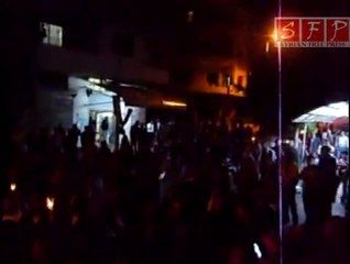 مظاهرة بانياس دعما لدرعا 30-4-2011 ليلا مطول