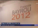 Lancement de la campagne de François Bayrou à Paris, JT France3 - 170112