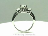 FDENS205MQR NEW     Marquise Shape Three Stone Diamond Engagement Ring In Channel Setting