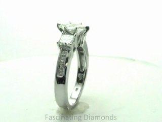 FDENS205MQR NEW     Marquise Shape Three Stone Diamond Engagement Ring In Channel Setting