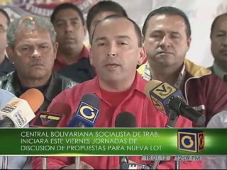 Realizarán jornadas de discusión de propuestas para la Ley del Trabajo