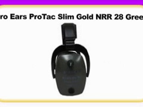 Pro Ears ProTac Slim Gold NRR 28 Green
