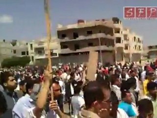 مظاهرة حمص جسر القطار بابا عمرو 6-5-2011