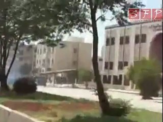 حماة تخريب الممتلكات الحكومية من قبل الأمن الشبيحة