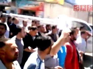 مظاهرة الشيخ مسكين في محافظة درعا 9-5-2011