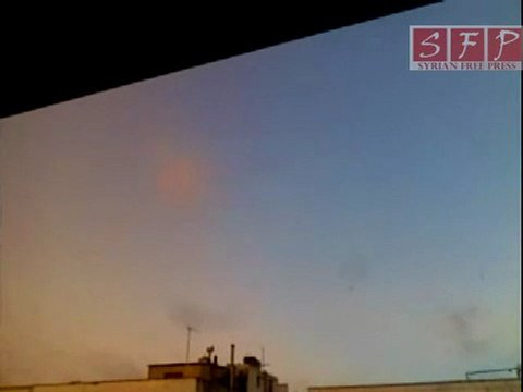 حمص بابا عمرو 11-5-2011 إطلاق نار كثيف وتصاعد الدخان