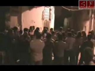 مظاهرة في دمشق حي برزة يوم الاربعاء 11-5-2011