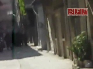 تكسير السيارات و التخريب من قبل الشبيحة في سقبا 20-5-2011