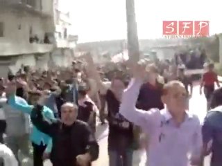 إدلب حاس استقبال الشهيد كامل شحود 20-05-2011