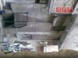 تكسير واجهات المحل من قبل الشبيحة في سقبا 21-5-2011