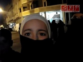 معضمية الشام صرخة طفلة مندسة في اعتصام 22-05-2011