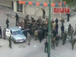 قمع الأمن والشبيحة للمتظاهرين في حمص 29-5-2011