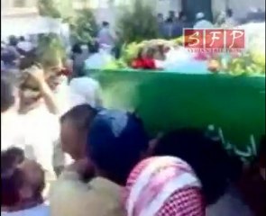 تشييع الشهيد ابراهيم الشيخ صبح في حماة 31-5-2011