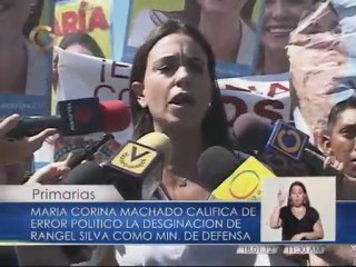 Machado: "falta de respeto" designación de Rangel Silva