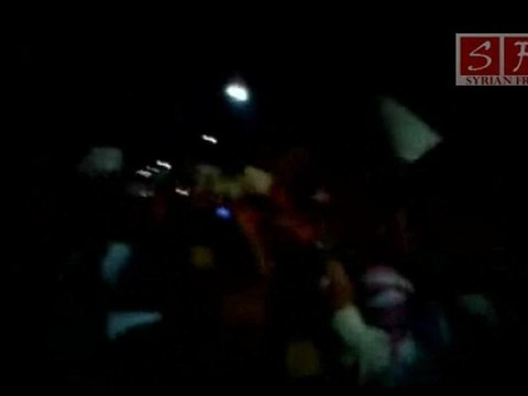 حماه مدينة السلمية مظاهرة ليلية نصرة لحماه 3-6-2011