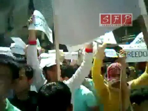 حلب مظاهرات الشيخ مقصود في جمعة العشائر 10-6-2011