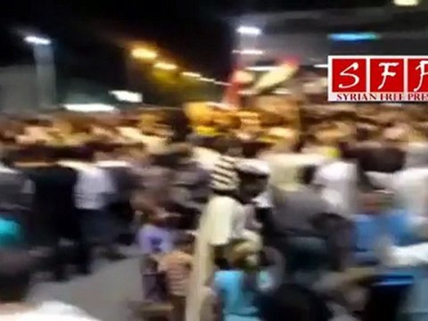 اعتصام حماة المسائي في ساحة العاصي 15-6-2011