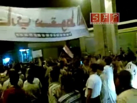 حماة حلفايا مظاهرات مسائية ردا على خطاب السفاح المخزي 20 6 2011