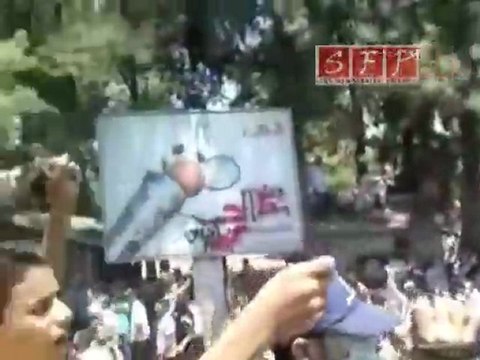 حمص الخالدية مظاهرات حاشدة اثناء تشييع الشهداء 22-6-2011