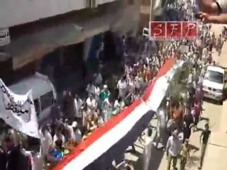 بنش - رفع أطول علم حرية في جمعة سقوط الشرعية - 24-6-2011