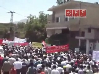 مظاهرات الزبداني في جمعة ارحل 1-7-2011