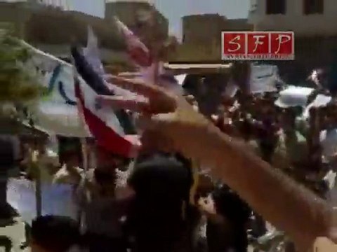 جمعة إرحل مظاهرة مدينة بنش 1-7-2011