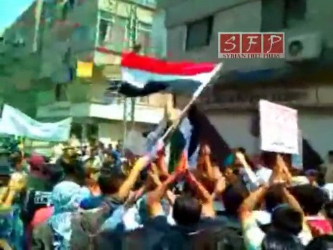 مظاهرة كفر بطنا ريف دمشق جمعة لا للحوار 08 07-2011