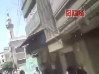 دوما - ريف دمشق الغازات المسيلة للدموع -لا للحوار 08-07-2011