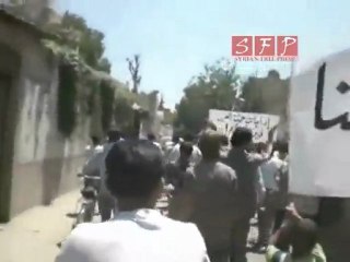 مظاهرة حي القدم بدمشق ردا على الاعتقالات 14-7-2011