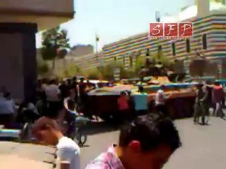 حمص الخالدية انشقاق الجيش عند دوار الحفيان 17-7-2011