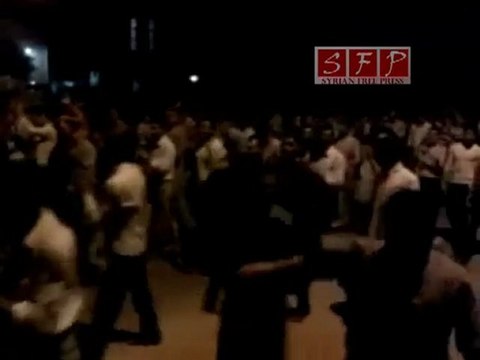 خروج شباب تفتناز لنصرة حمص - إدلب - الخميس الدمشقي 21-7-2011