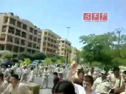 حلب مظاهرات التدريب الجامعي جمعة أحفاد خالد 22-7-2011