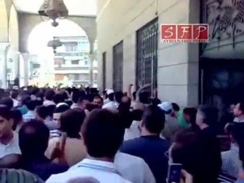 دمشق الميدان جامع الحسن جمعة احفاد خالد 22-7-2011