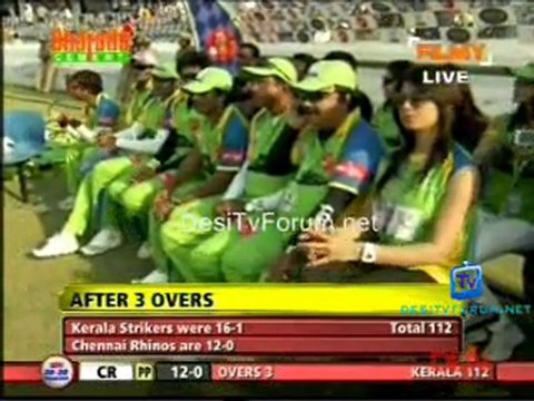Kerala Strikers vs Chennai Rhinos-Chennai Rhinos Inning-Ov03-04