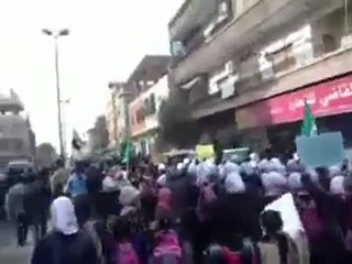 فري برس   ريف دمشق الضمير   مظاهرات الطلاب وفاءا لهندي الزوكاني   5 12 2011 ج3