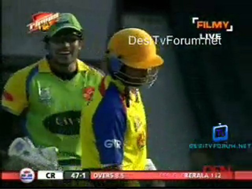 Kerala Strikers vs Chennai Rhinos-Chennai Rhinos Inning-Ov09-10