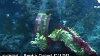 Thailand News - Underwater Chinese Dragon Dance in Bangkok