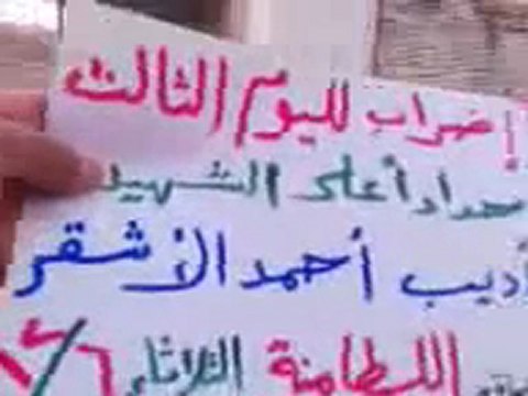 فري برس حماة اللطامنة إضراب حداداً على الشهيد الثلاثاء 6 12 2011