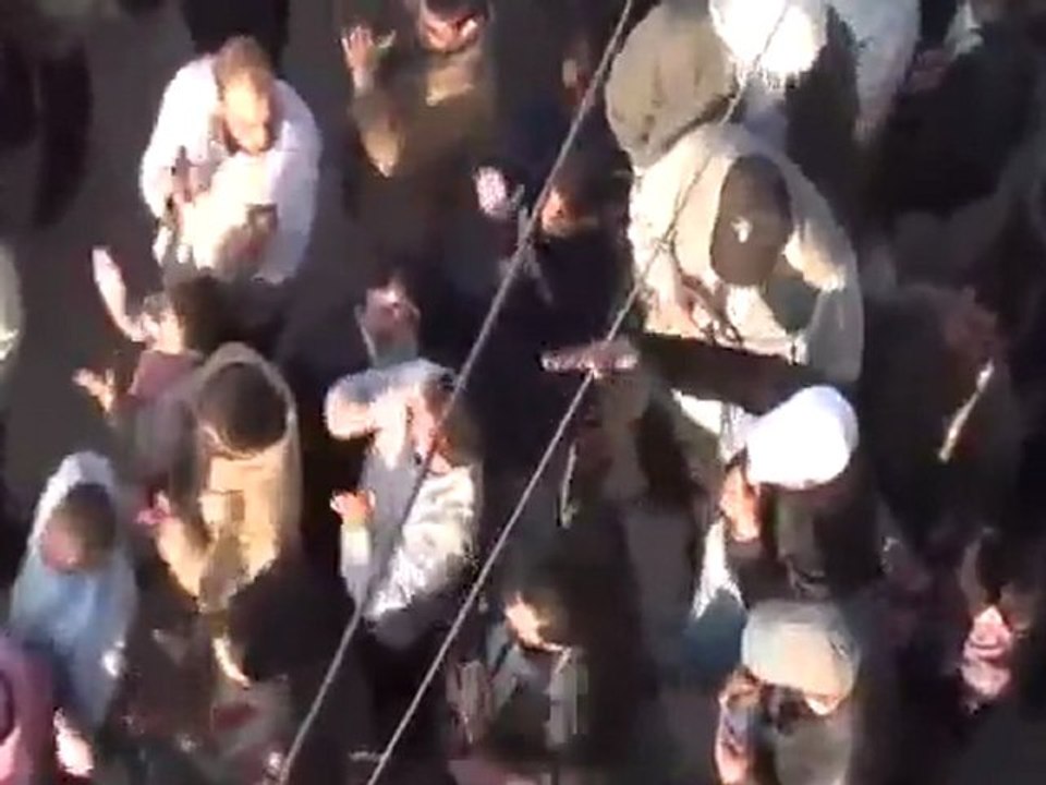 فري برس  حمص   ديربعلبة زفاف الشهداء الابطال خالد وابراهيم