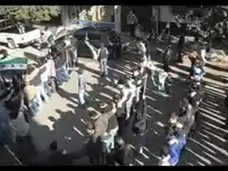 فري برس   حمص مظاهرة الغوطة بعد تشييع الشهيد زياد طيباني 6 12 2011