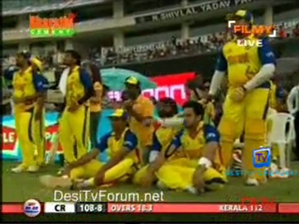 Kerala Strikers vs Chennai Rhinos-Chennai Rhinos Inning-Ov19-20