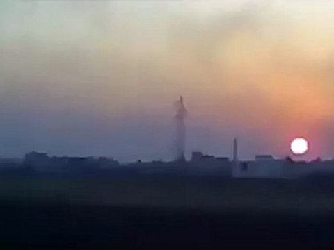 فري برس درعا داعل آثار القصف في مدينة داعل في 7 12 2011